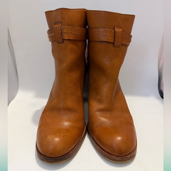 Coach Shoes - Coach Kasandra Brown Leather Ankle Booties sz 8